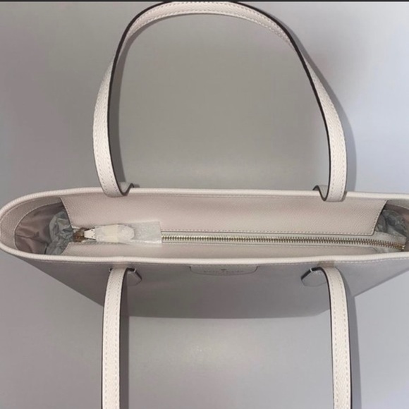 Kate Spade Bag Large Lori Top Zip tote Carryall in Parchment - Picture 4 of 6